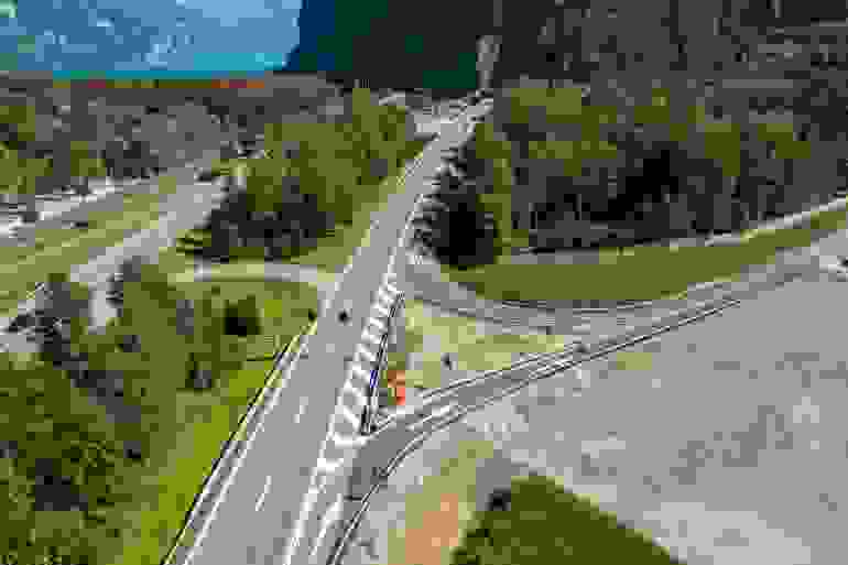 Tunnelportal des Kerenzerbergtunnels bei G&auml;si